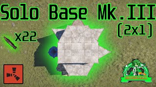 Rust-B 2x1 Solo Base Mk.III_(600+ Storages)