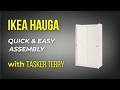 IKEA HAUGA Wardrobe Assembly Guide (2026) | Step-by-Step with Tasker Terry