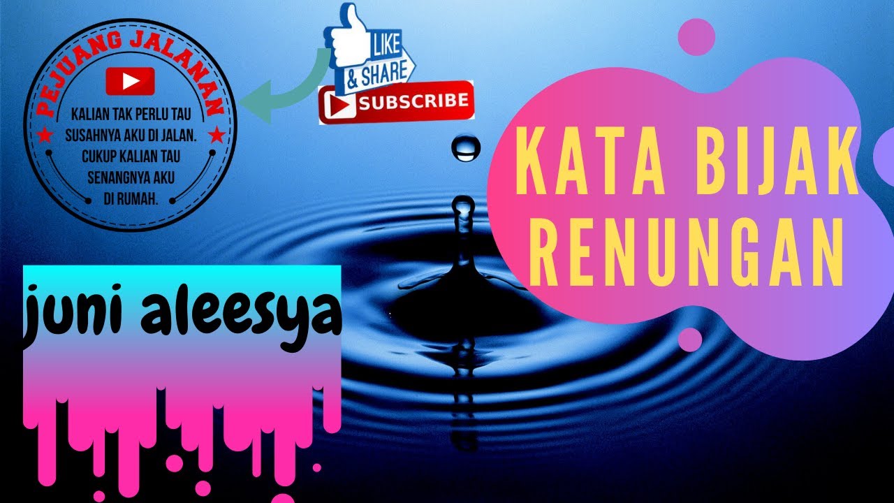 Kata Kata Bijak Sebagai Renungan 2 Youtube