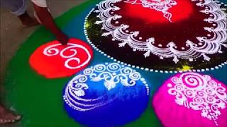 Innovative Rangoli Designs by Satish Thavi Makar Sankranti Rangoli Margazhi Kolam