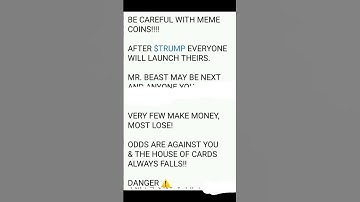 BE CAREFUL WITH MEME COINS #trading #crypto #cryptobangla