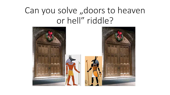 Can you solve „door to heaven or hell" riddle?