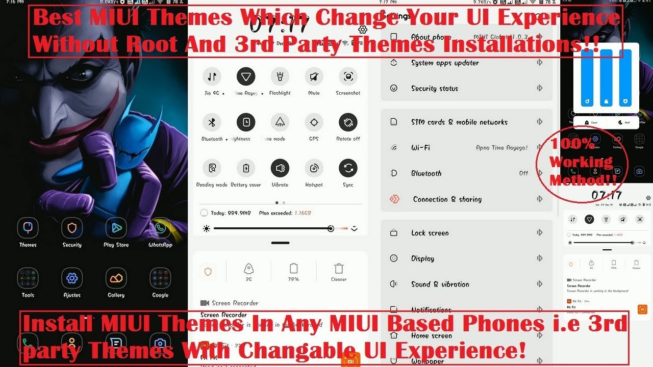 Top MIUI 10/11 Themes For MIUI Users Full UI Change |Learn To Install 3rd Party Themes |[HINDI]|2019