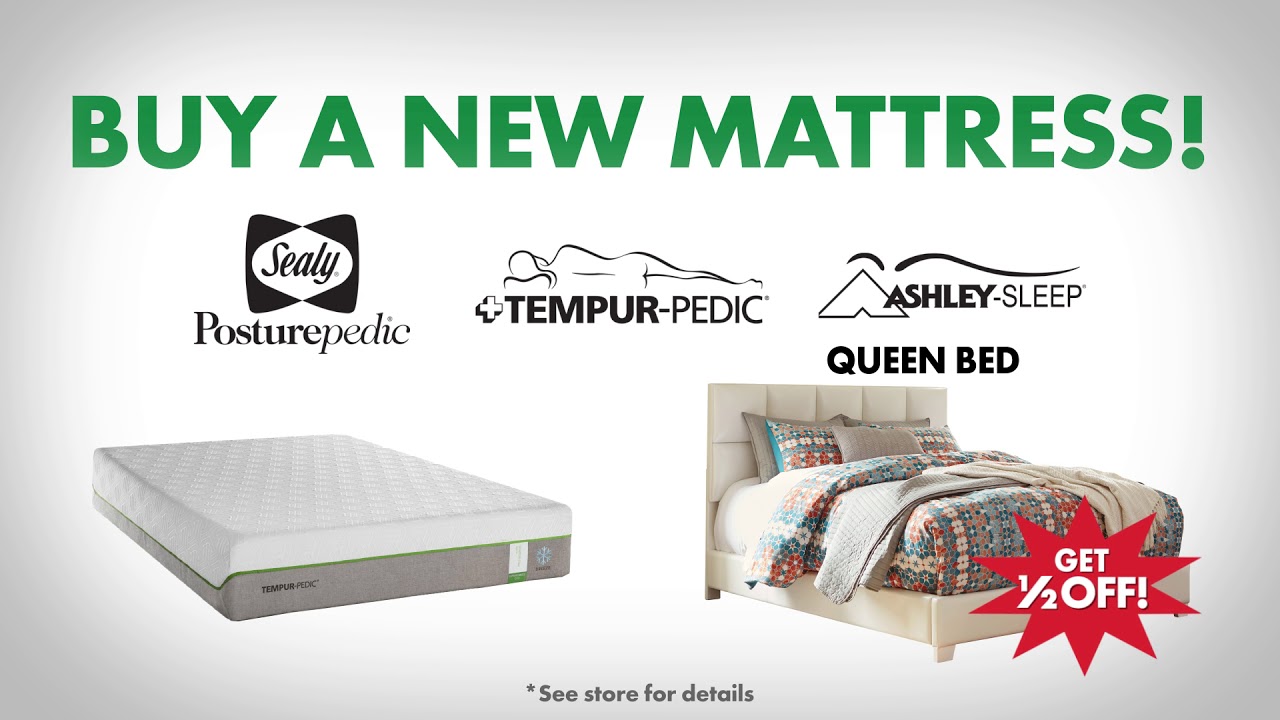Wichita Furniture & Mattress BOGO Half Off Sale '18 Mattress YouTube