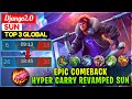 Epic Comeback Hyper Carry Revamped Sun [ Top 3 Global Sun ] Django2.0 - Mobile Legends