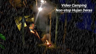 3 Hari Camping Non-stop Hujan Deras Dan Petir - Di Hutan Pinus Ditemani Somo - Camping In Heavy Rain