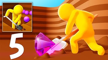 Dig Deep Hole 5 Complete Gameplay Walkthrough No Commentary