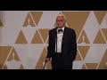 'Call Me By Your Name' - 2018 Oscars - Best Adapted Screenplay - James Ivory - Backstage Speech