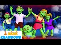 Famille De Doigts De Zombie | Comptines Et Chansons | Chansons d'Halloween Pour Les Enfants