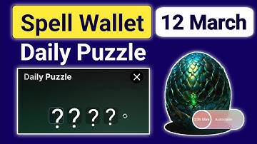 Spell Wallet 12 March Daily Puzzle result | spell wallet today puzzle live