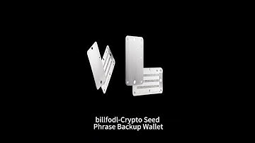billfodl-Crypto Seed Phrase Backup Wallet  #crypto
