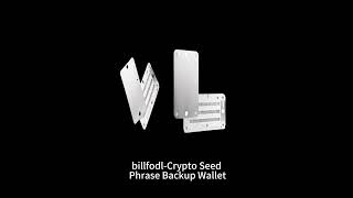 billfodl-Crypto Seed Phrase Backup Wallet #crypto