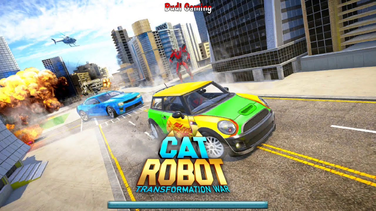 Cat Robot Car Game - Car Robot War - Android Gameplay