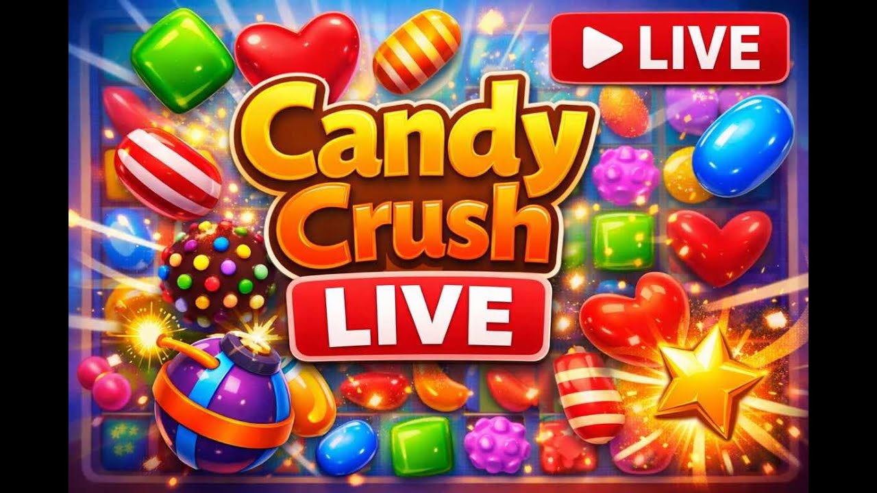 Candy Crush Saga Live Stream | Level Push, Tips & Fun Gameplay | Hindi | Chill & Relax Gaming”