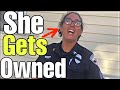 🔴🔵Cop gets owned by her neighbor