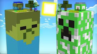 ЧАНК ЗОМБИ ПРОТИВ ЧАНК КРИПЕР В МАЙНКРАФТ 100% Троллинг Ловушка Minecraft Битва Мобов