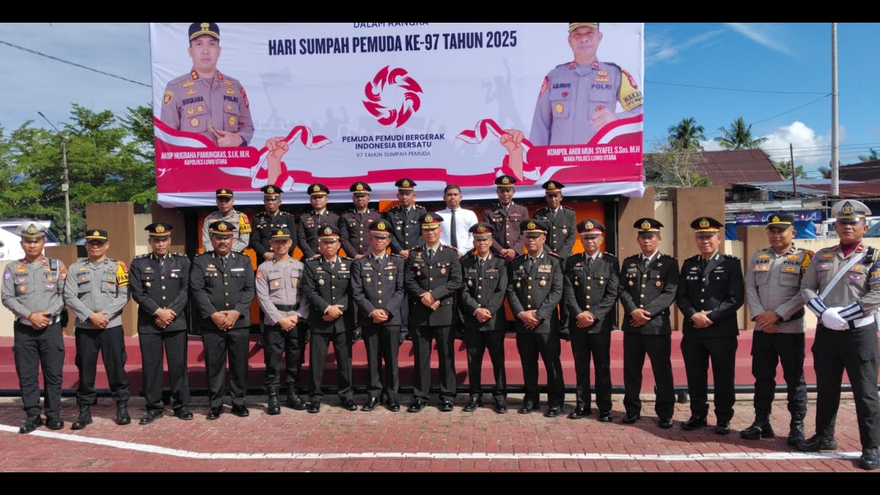 POLRES LUWU UTARA GELAR UPACARA SUMPAH PEMUDA KE 97