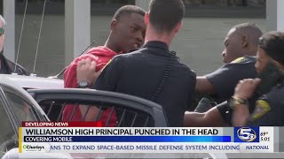 Chaos at Williamson, Principal punched