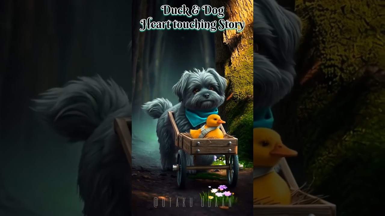 You won't believe! Dog and cute Duck #shorts #viralshorts #youtubeshorts #anime #cartoon