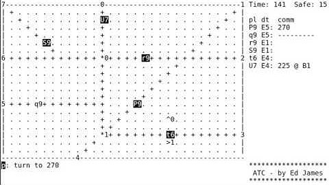 How to play ATC, Air Traffic Control, from bsdgames
