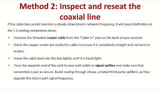How to Fix Spectrum Cable Box Stuck on L-3 – Boot Loop and Signal Refresh