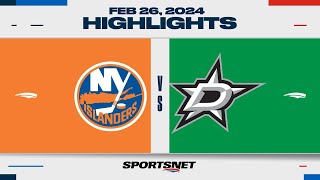 NHL Highlights | Islanders vs. Stars - February 26, 2024