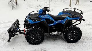 Plowing Snow with a Sportsman 850 ATV