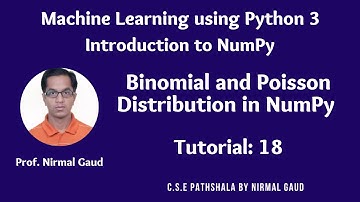 Introduction to NumPy (Tutorial 18): Binomial and Poisson Distribution in NumPy