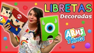 DIY: LIBRETAS DECORADAS PARA NIÑOS / Fáciles, bonitas y económicas / Regreso a clases/Back to school
