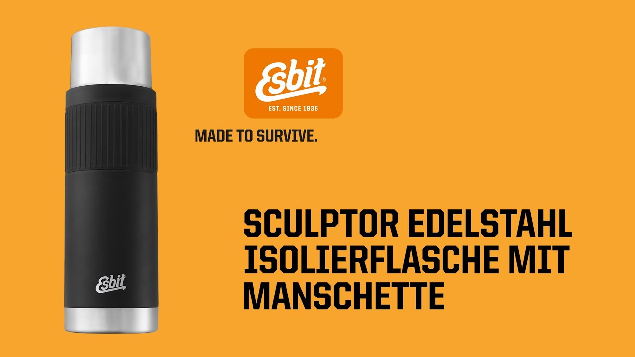Esbit Sculptor Edelstahl Isolierflasche mit Manschette