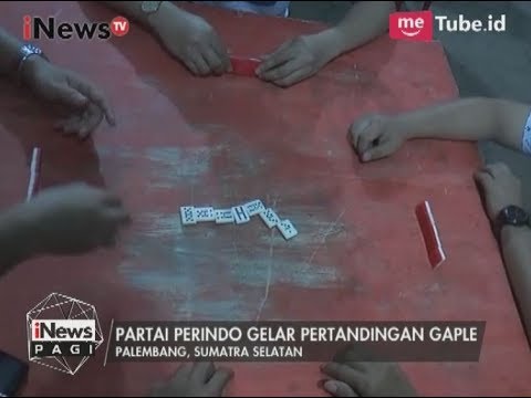 Semarakkan HUT RI, DPD Perindo Palembang Adakan Pertandingan Gaple - iNews Pagi 15/08