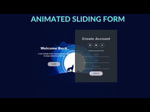 How to Make Amazing Animated Sliding Form Using (html/css/js)