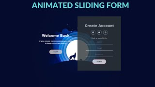 How to Make Amazing Animated Sliding Form Using (html/css/js)