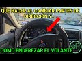 como alinear un carro después de cambiar partes de dirección