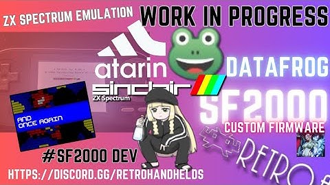 Data Frog SF2000 ZX Emulation atarin by Techno Lab RA CFW WIP #20