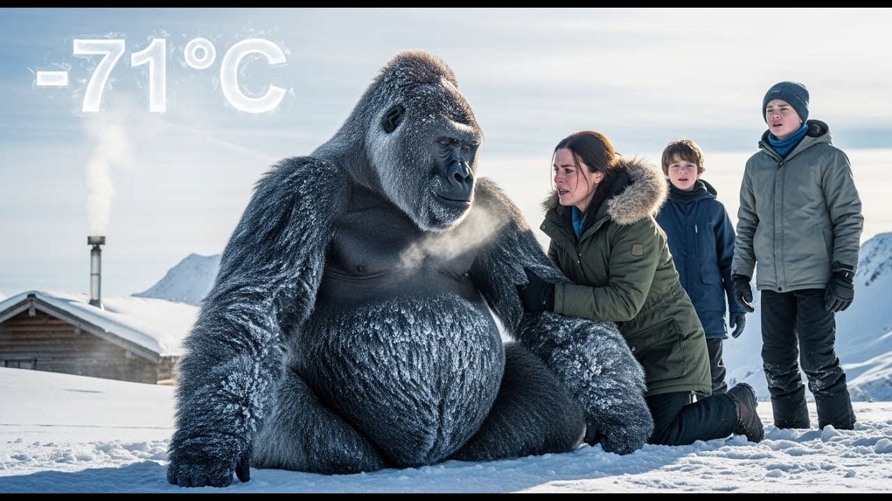 🌨️🦍 King Kong’s Pregnant Wife Buried Alive in Ice… Blizzard Rescue at -71°C ❄️💔