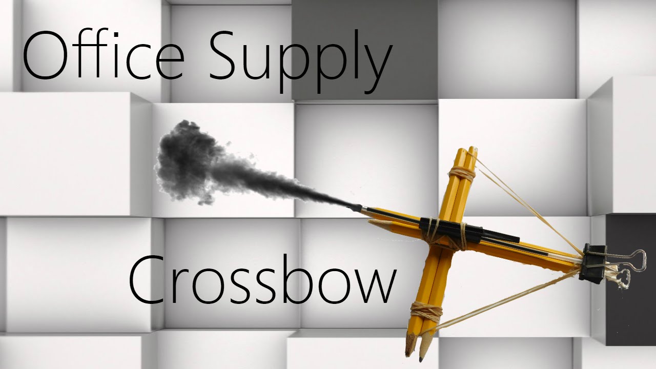 How To Make an Office Supply Crossbow (Easy Guide) YouTube