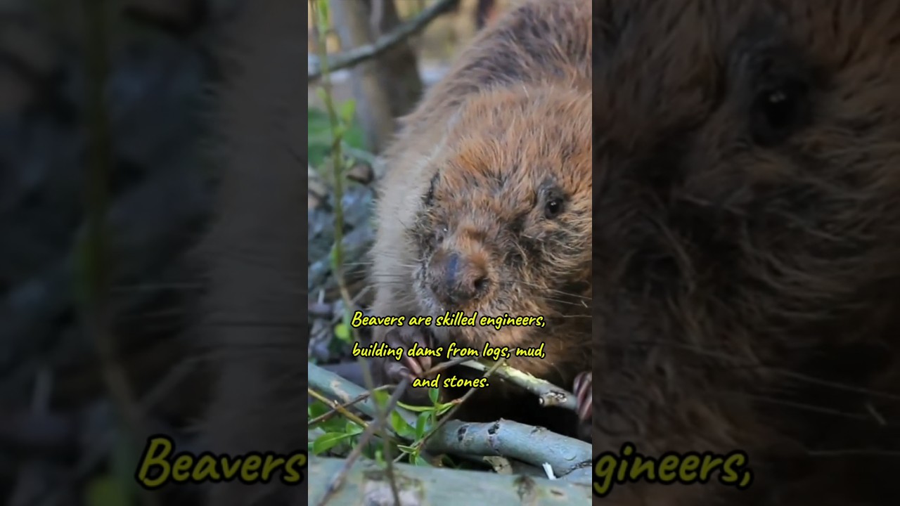 Beaver #beavers #animals #wildlife #rodents #facts #reels #shorts #nature #ecosystem #viralvideo