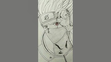o Draw Kakashi in different levels 😳 #shorts #anime #drawing #viral #trending #kakashidrawing