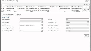 General Ledger Overview