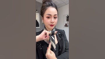 Cách thắt khăn lụa đẹp, sang chảnh cho chị em cực đơn giản #fashion #tips  #chamy #top #style