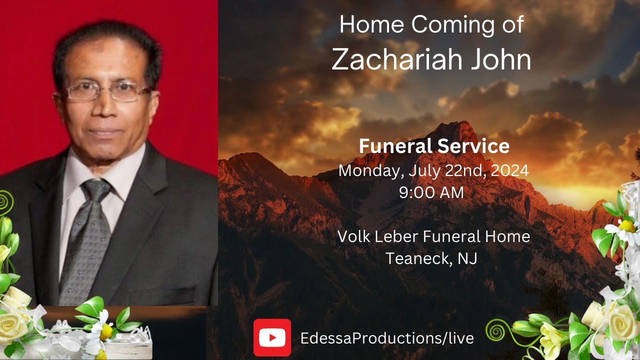 ZACHARIAH JOHN Funeral Service - YouTube