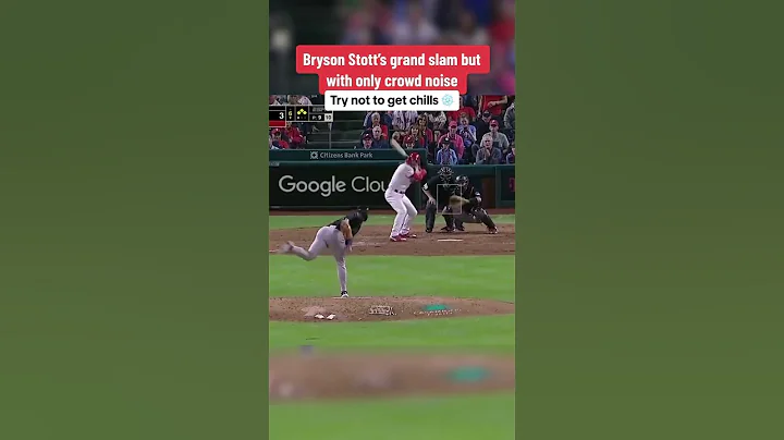 Bryson Stott Grand Slam but only Crowd Noise 😧 LOUD Phillies