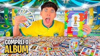 FINALMENTE... COMPREI O ÁLBUM DA COPA 2026 😱 *completei tudo?