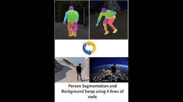 Demo for person segmentation and background swapping