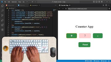 ASMR Coding-100 JavaScript Project-#2 — simple counter Using JavaScript