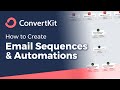 How to use and create a ConvertKit Visual Automations (Set & Forget Email Sequences!)