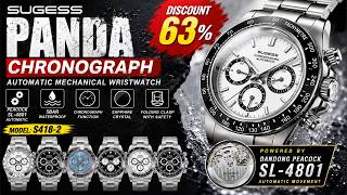 Sugess Panda Chronograph Review ⌚ Automatic Mechanical Chronograph | Ceramic Bezel Tona Watch