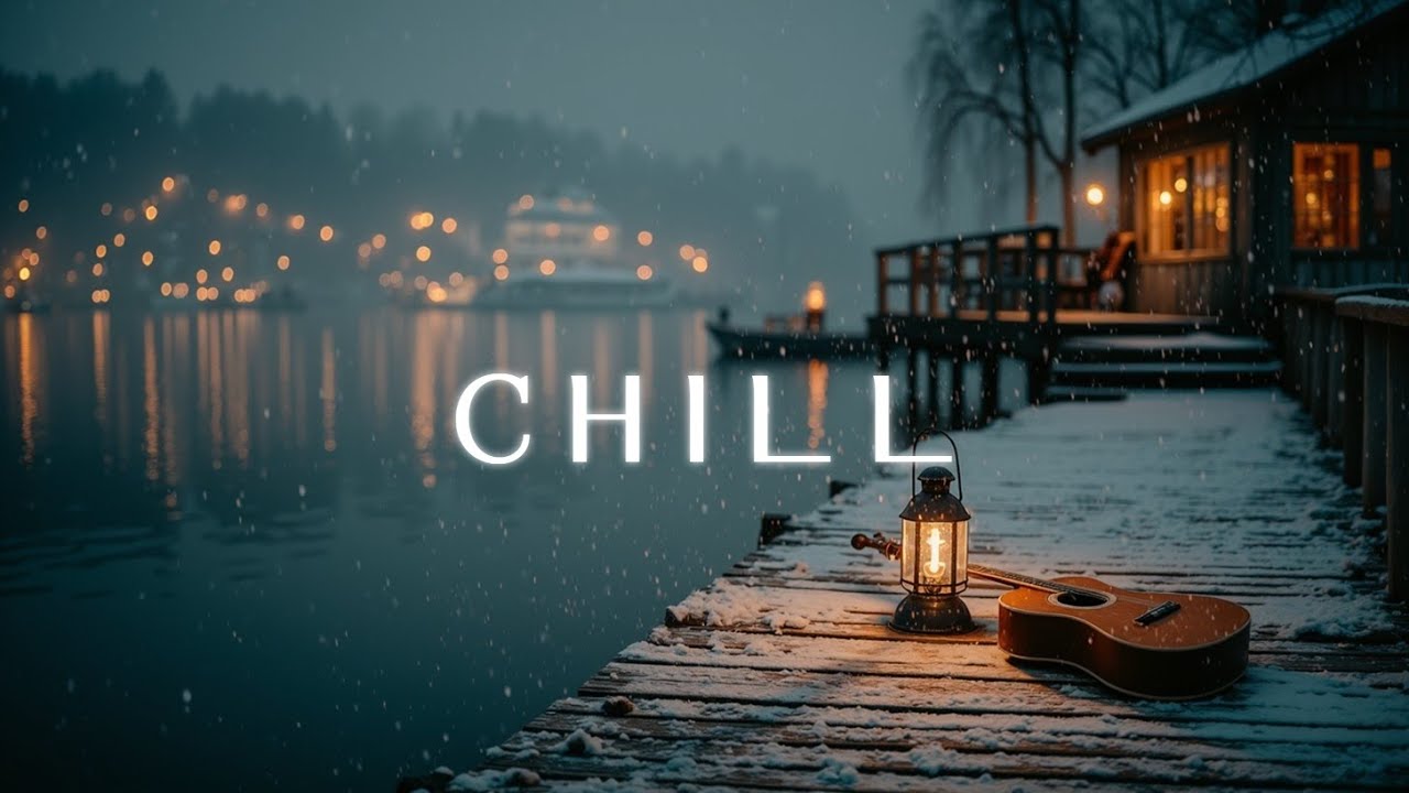 Расслабляющие снежные вечерние мелодии для глубокого спокойствия и мирного фокуса
