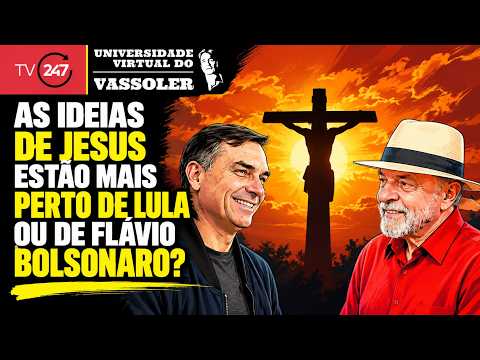 Aula com Vassoler: As ideias de Jesus estão mais perto de Lula ou de Flávio Bolsonaro?